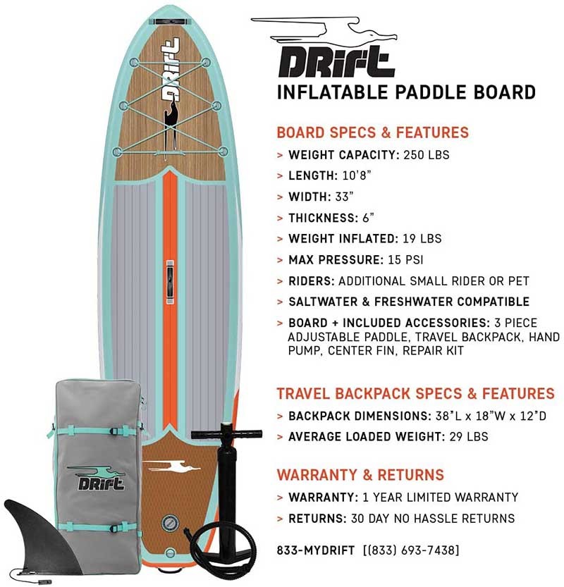 Bote Drift Inflatable SUP 